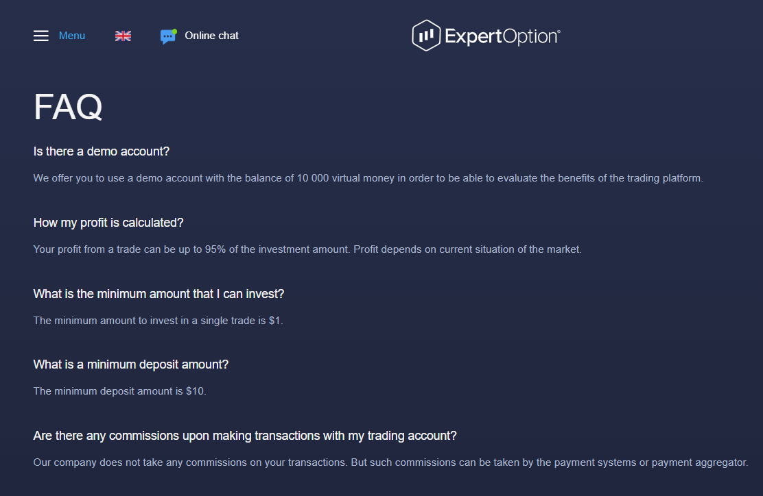 聯絡 ExpertOption 支援 — 即時聊天、電子郵件和幫助中心