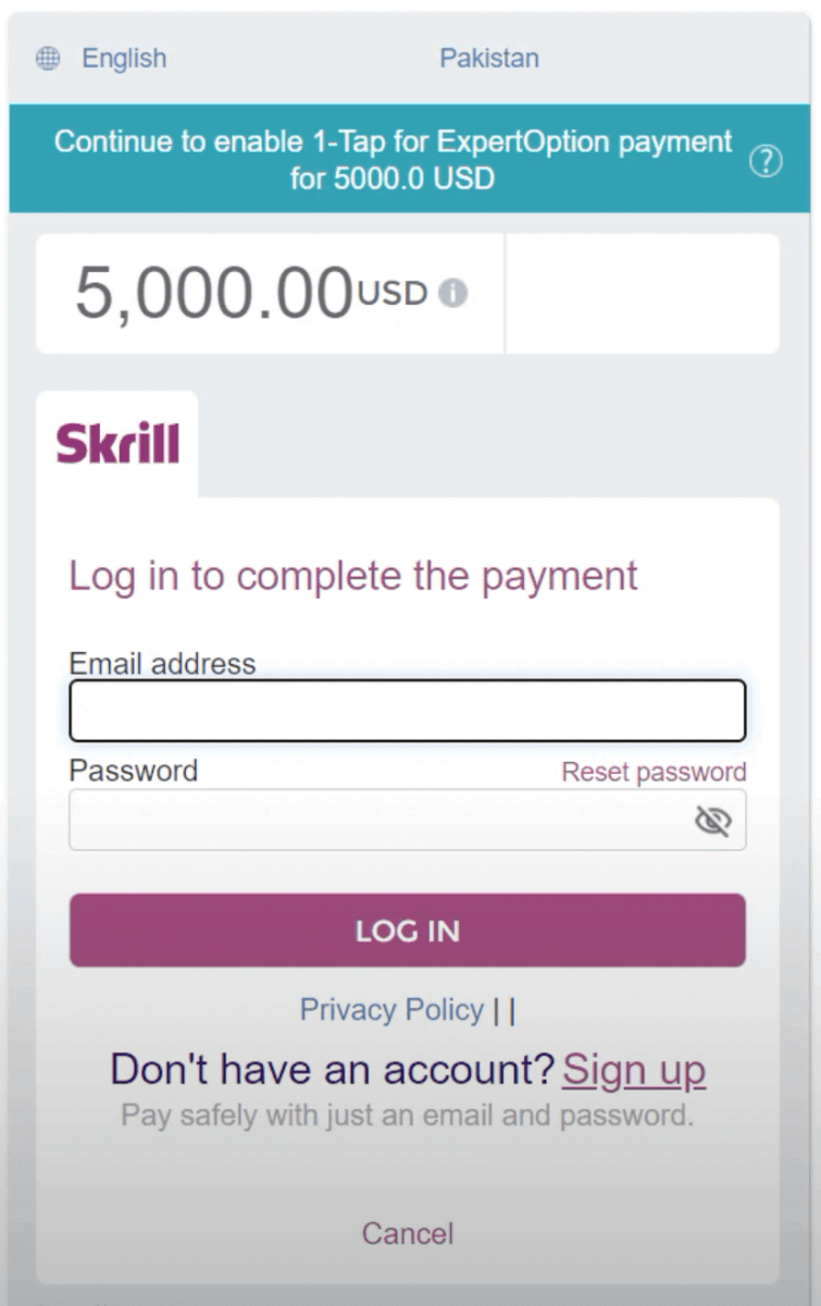 Gửi tiền vào ExpertOption qua Thẻ Ngân hàng (Visa / Mastercard), Thanh toán điện tử và Tiền điện tử ở Malaysia Gửi tiền vào ExpertOption qua Thẻ Ngân hàng (Visa / Mastercard), Thanh toán điện tử và Tiền điện tử ở Malaysia