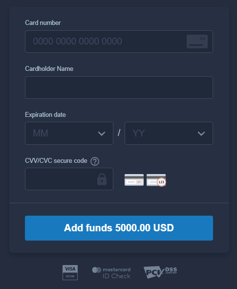 Deposite dinheiro em ExpertOption via cartões bancários (Visa / Mastercard), Internet Banking, pagamentos eletrônicos (MoMo, Perfect Money) e criptomoeda no Vietnã
