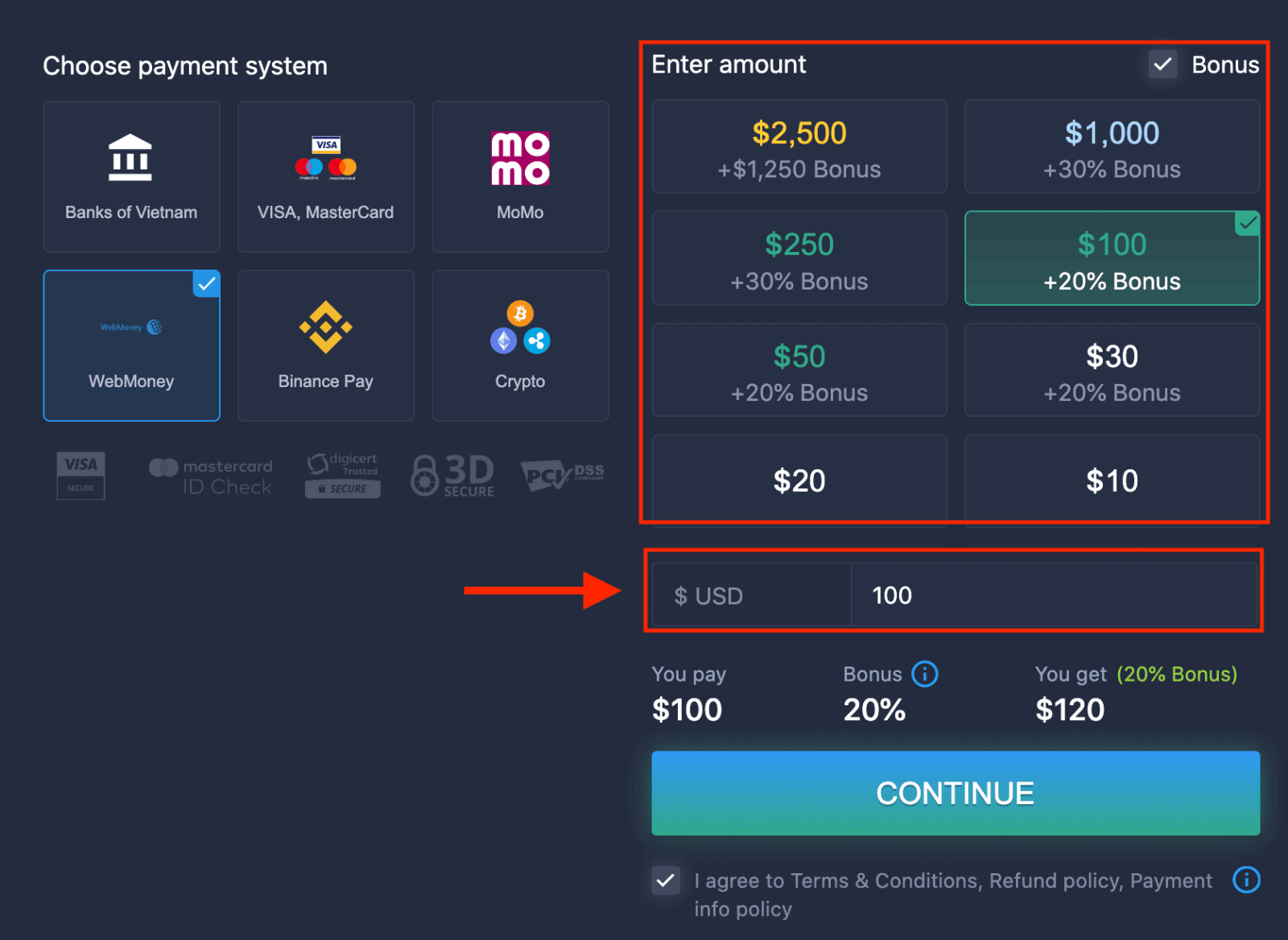 Taisce ExpertOption i Vítneam: Visa/Mastercard, Baincéireacht Idirlín, R-íocaíochtaí & Crypto Taisce ExpertOption i Vítneam: Visa/Mastercard, Baincéireacht Idirlín, R-íocaíochtaí & Crypto