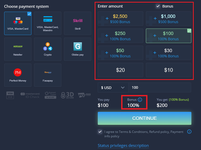 ExpertOption Welcome Promotion - 100% Deposit Bonus Up to $500 ExpertOption Welcome Promotion - 100% Deposit Bonus Up to $500
