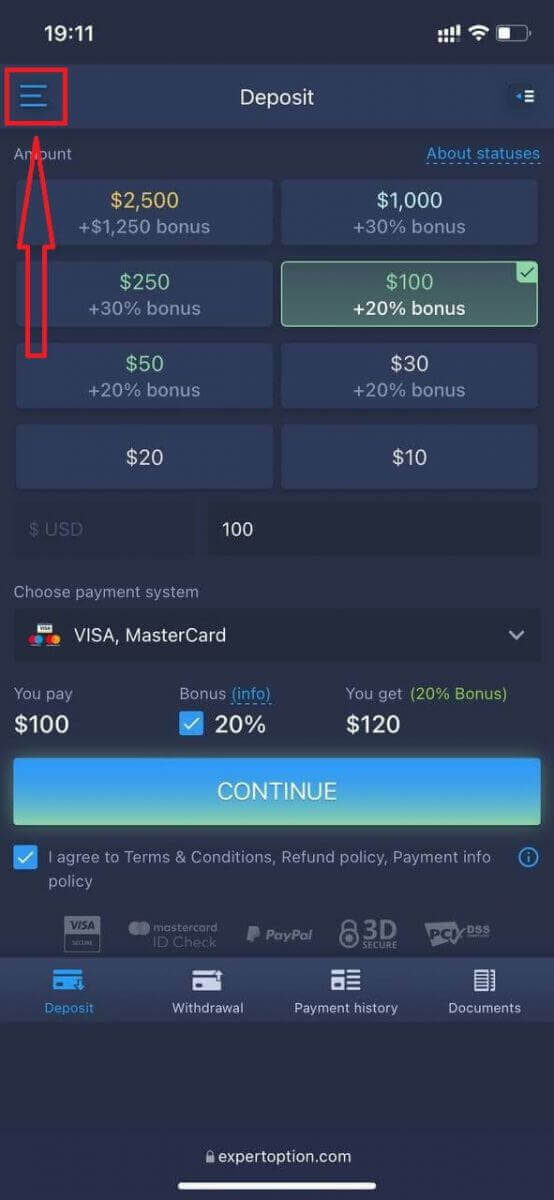 كيفية فتح حساب تجريبي على ExpertOption كيفية فتح حساب تجريبي على ExpertOption