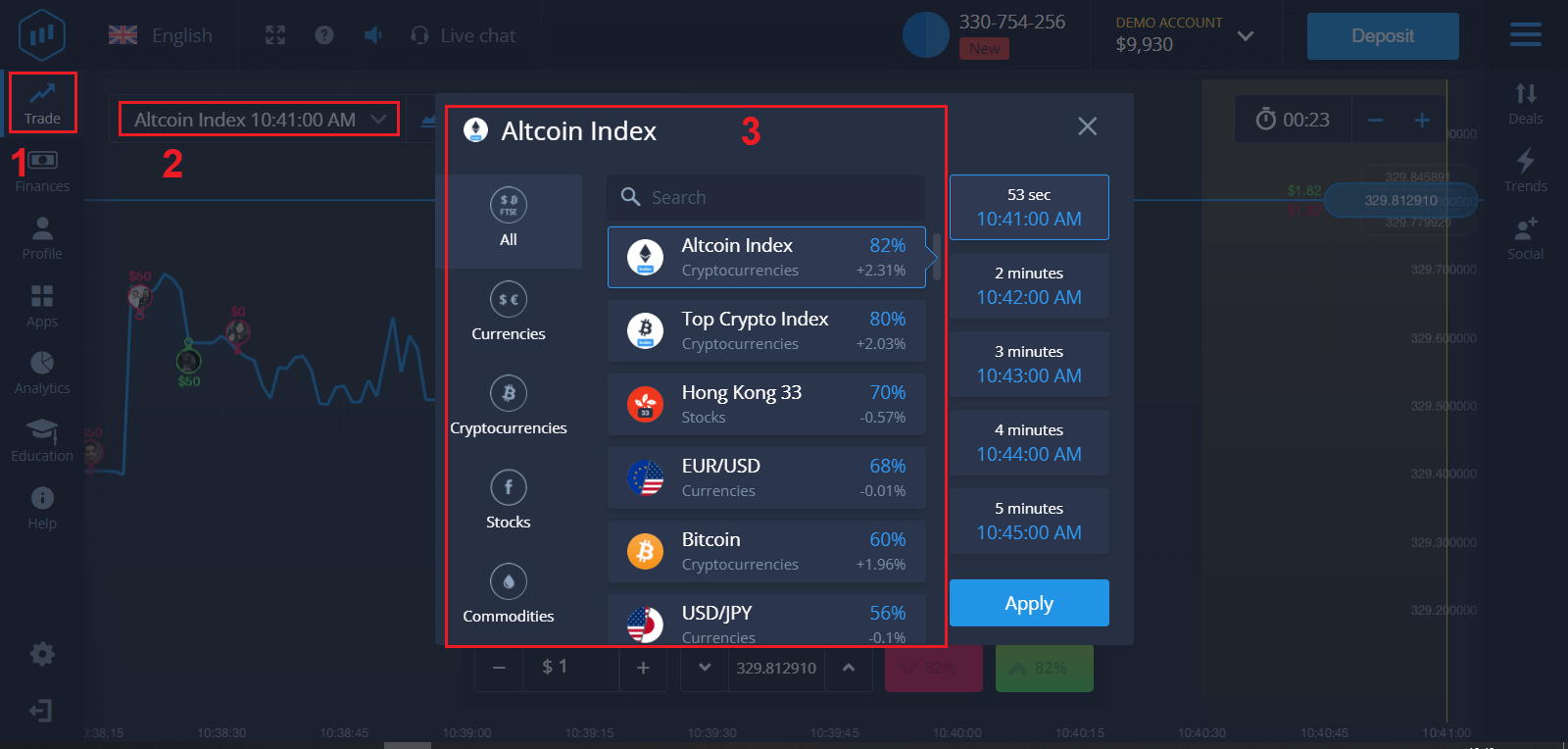 Как зарегистрироваться и торговать бинарными опционами на ExpertOption