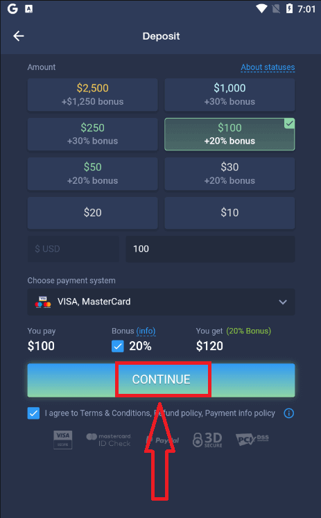 كيفية التسجيل وتسجيل الدخول إلى حساب ExpertOption